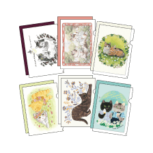 ほっこりのんびり王道猫さんデザインクリアファイル