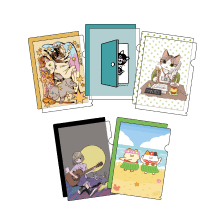 集めてうれしいキラキラ猫さんデザインクリアファイル