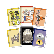 思わずにっこり個性派猫さんデザインクリアファイル