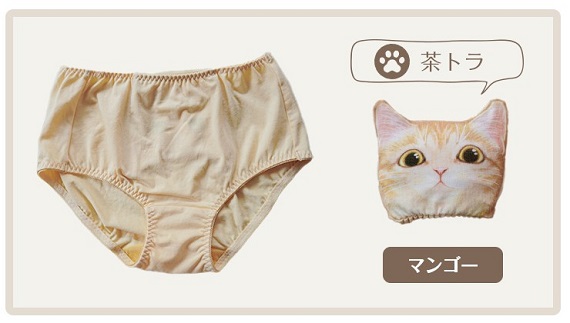 たたむと猫の顔になる！？おパンティ発売