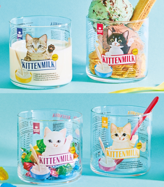 可愛い,かわいい,グラス,コップ,猫,子猫