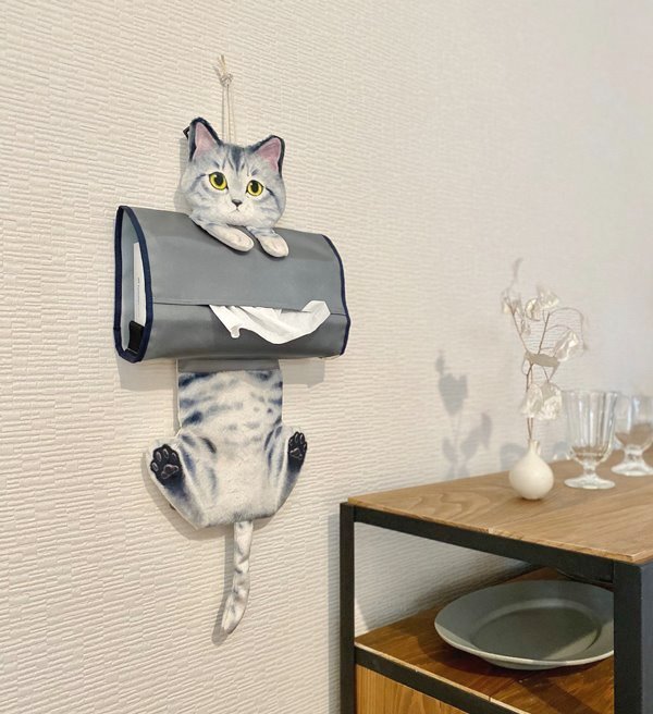 車のシートに固定できる 猫のティッシュカバー が登場 フェリシモ猫部