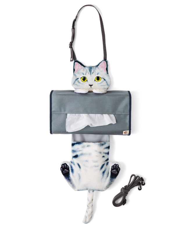 車のシートに固定できる 猫のティッシュカバー が登場 フェリシモ猫部