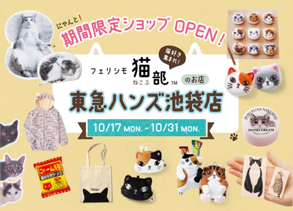 岡山 松山 仙台など初出店地域も含め 猫部の期間限定ショップが続々登場 フェリシモ猫部 岡山 松山 仙台など初出店地域も含め 猫部の期間限定ショップが続々登場 フェリシモ猫部