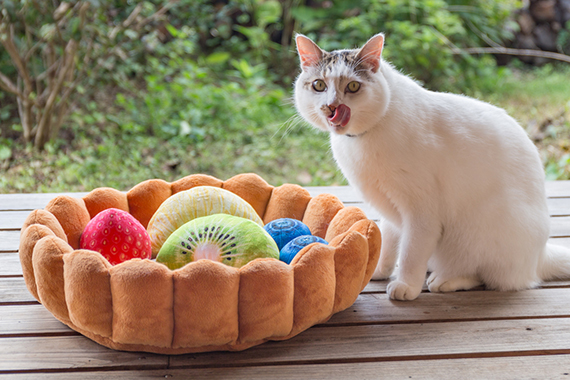 フェリシモ猫部 フルーツタルトクッション ペットベッド