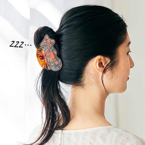 バンスクリップ,猫,可愛い,ヘアクリップ,ヘアアクセ,かわいい