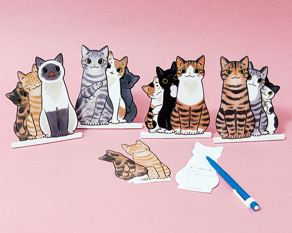 怒濤の猫圧！インパクトのある猫イラストがかわいい「猫好き猛アピール