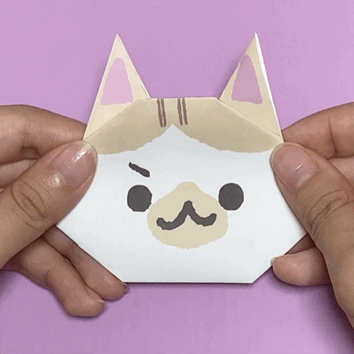 折り紙猫さんが思いを伝える メッセージカードが完成 フェリシモ猫部