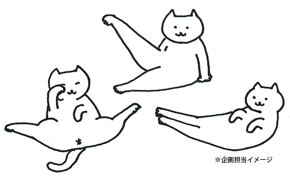 大技決めるニャ からだやわらか体操猫ちゃんグッズが新登場 フェリシモ猫部 大技決めるニャ からだやわらか体操猫ちゃんグッズが新登場 フェリシモ猫部